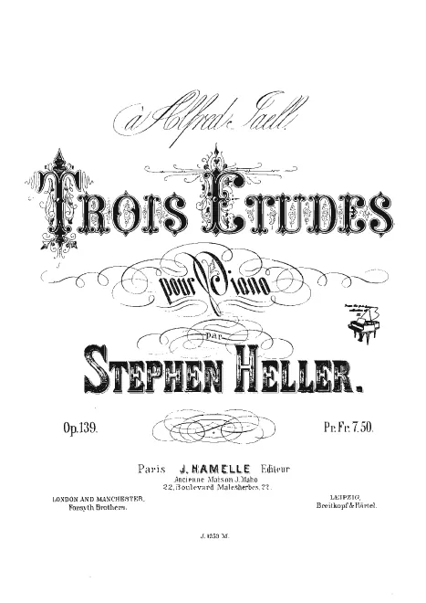 First page of 3 Etudes, Op.139