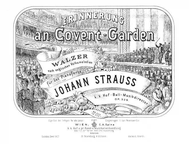 First page of Erinnerung an Covent-Garden