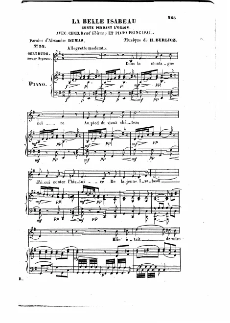 First page of La belle Isabeau