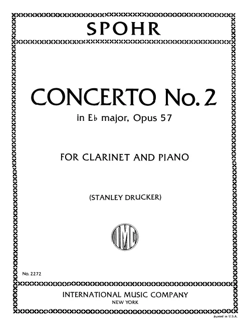 First page of Clarinet Concerto No.2