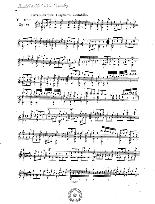 First page of Fantasie No.4