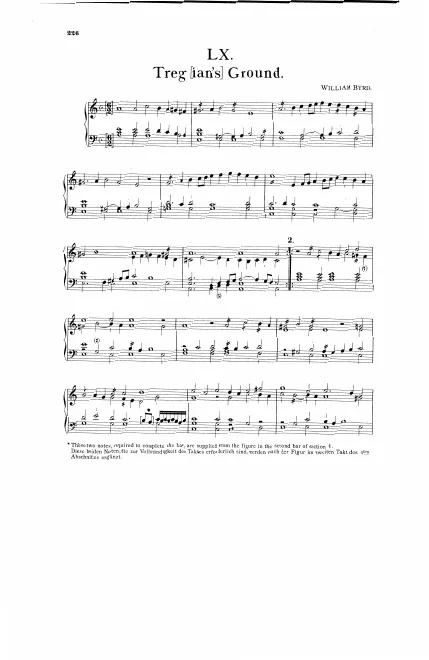 First page of Tregian's Ground