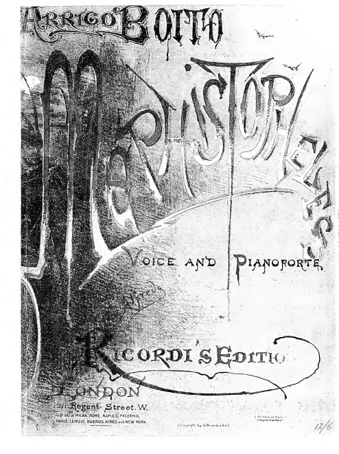 First page of Mefistofele
