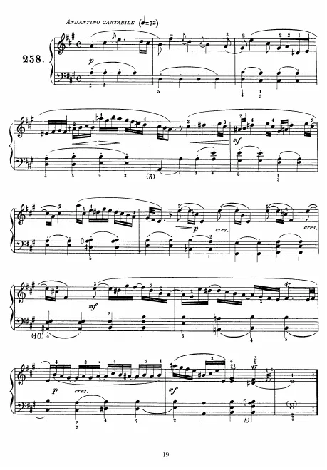 First page of Keyboard Sonata in A major