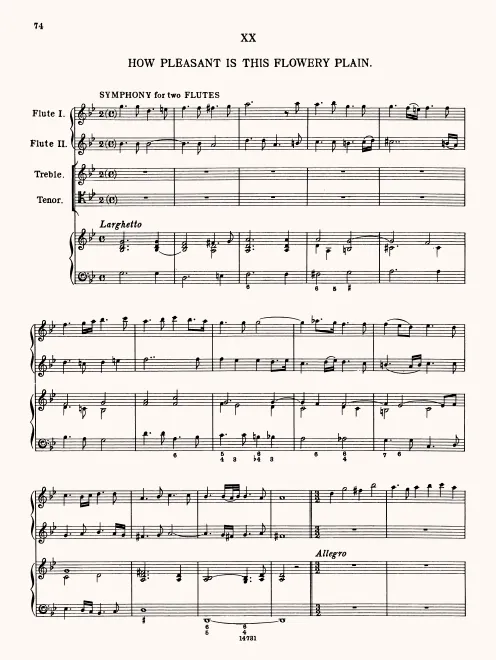 First page of How Pleasant Is this Flowery Plain