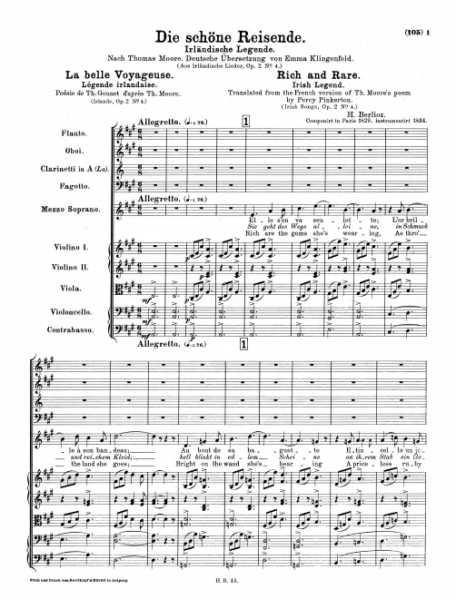 First page of La belle voyageuse
