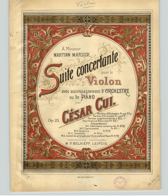 First page of Suite concertante