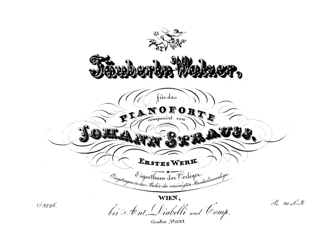 First page of Täuberln-Walzer