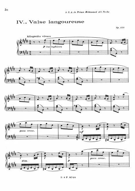 First page of Valse langoureuse