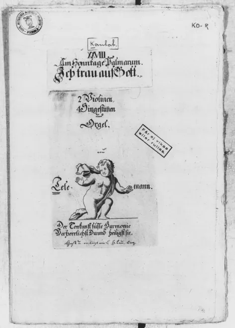 First page of Ich trau auf Gott, TWV 1:868