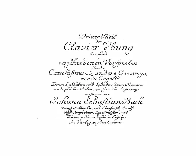 First page of Clavier-Übung III