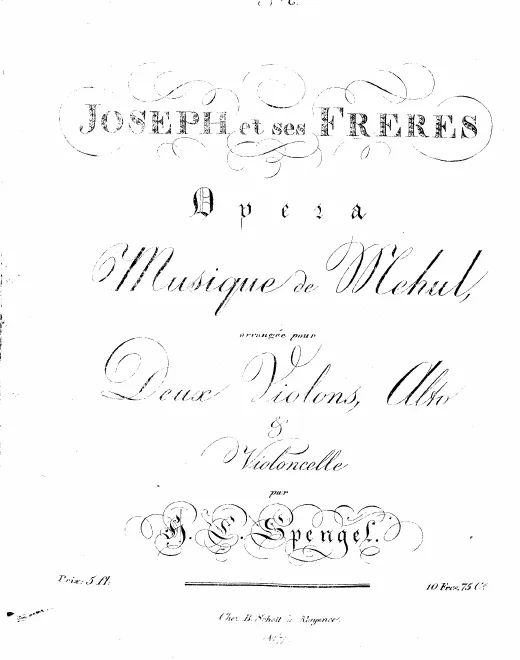 First page of Joseph / Joseph und seine Brüder