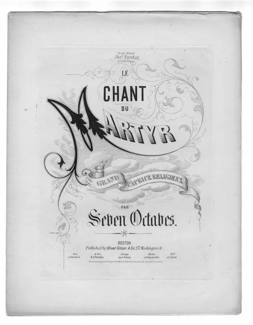 First page of Le chant du martyr The Martyr's Song