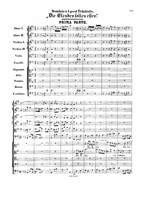First page of Die Elenden sollen essen