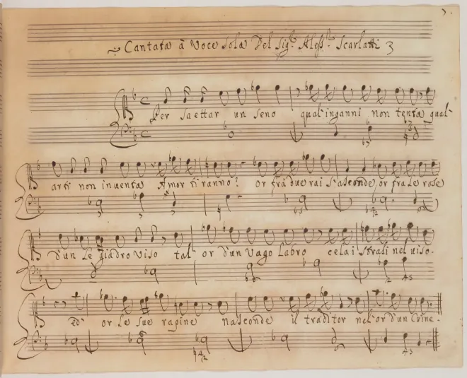 First page of Per saettar un seno