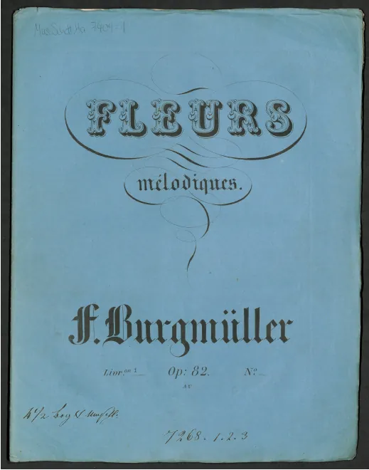 First page of Fleurs mélodiques