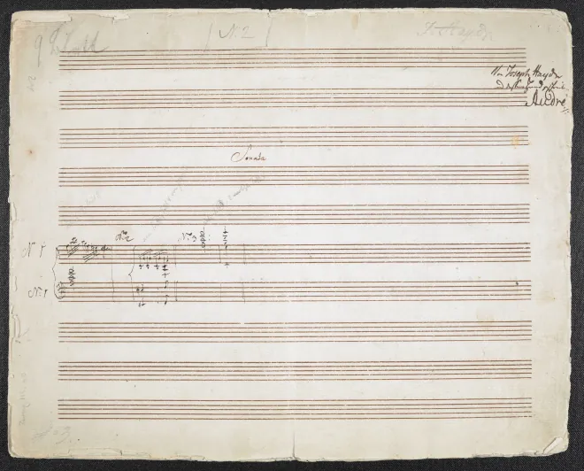 First page of Piano Trio in E minor