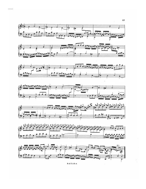 First page of Fantasia in D minor