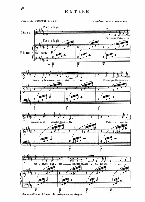 First page of Extase