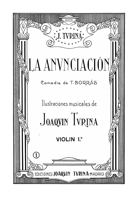 First page of La Anunciación