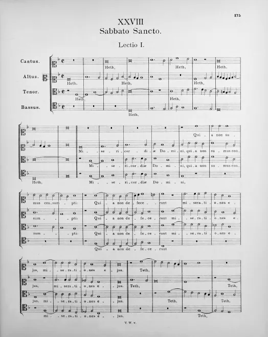 First page of Heth. Misericordiæ Domini