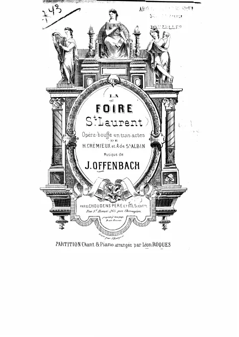 First page of La foire Saint-Laurent