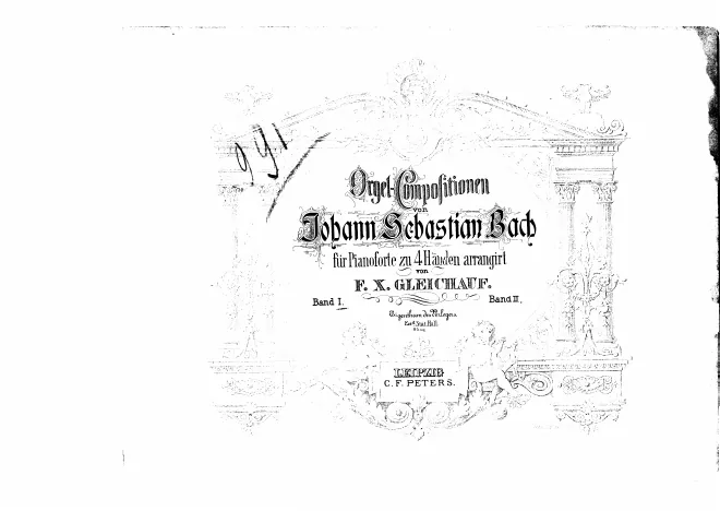 First page of Compositionen für die Orgel
