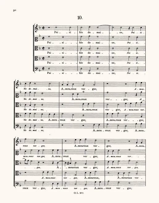 First page of Paisible demaine
