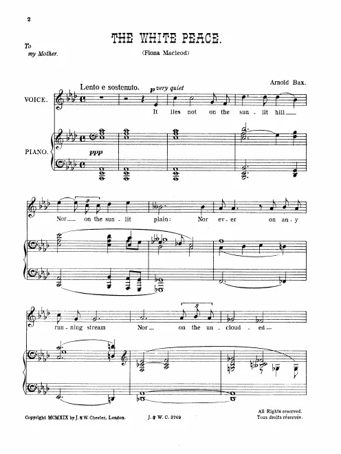 First page of The White Peace