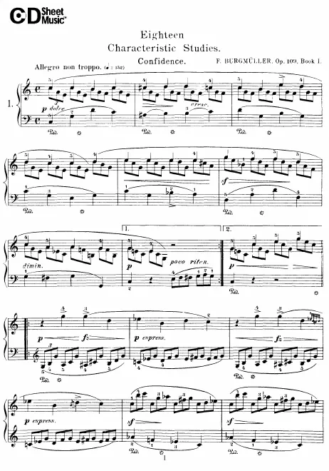 First page of 18 Études de genre
