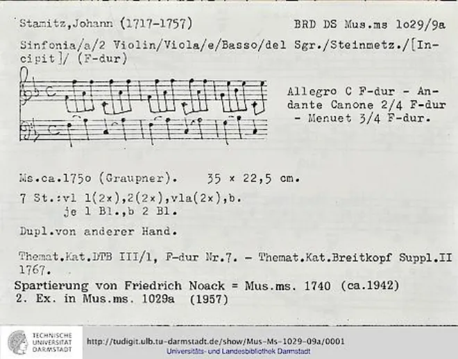 First page of Sinfonia in F major