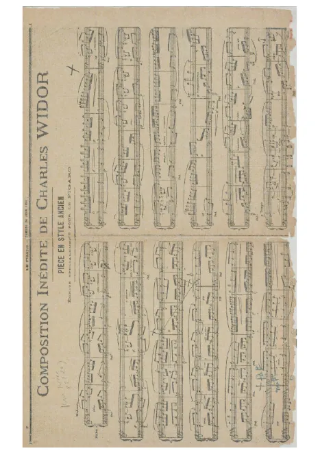 First page of Pièce en style ancien
