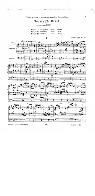 First page of Organ Sonata