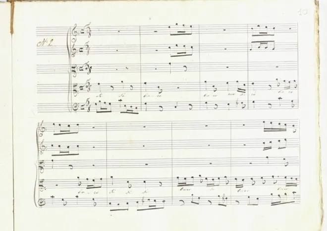 First page of La Statira