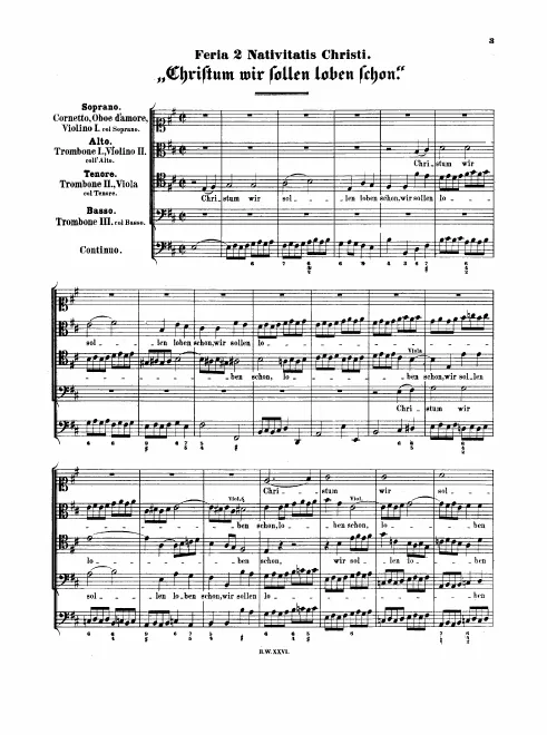 First page of Christum wir sollen loben schon