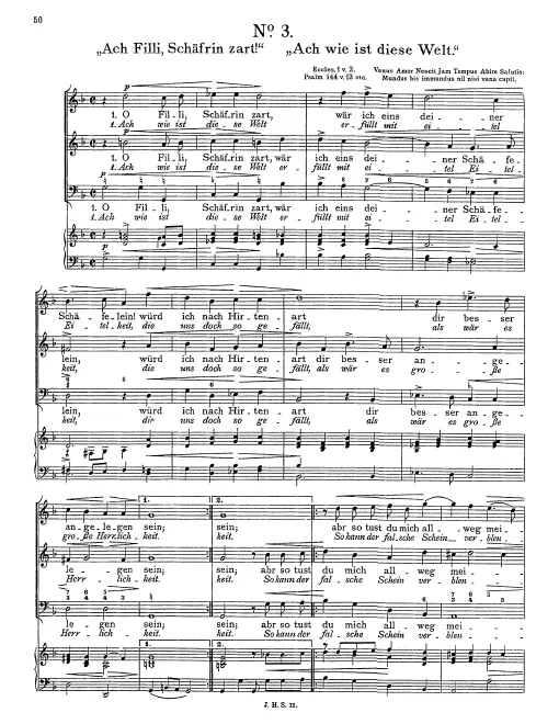 First page of Ach Filli, Schäfrin zart!