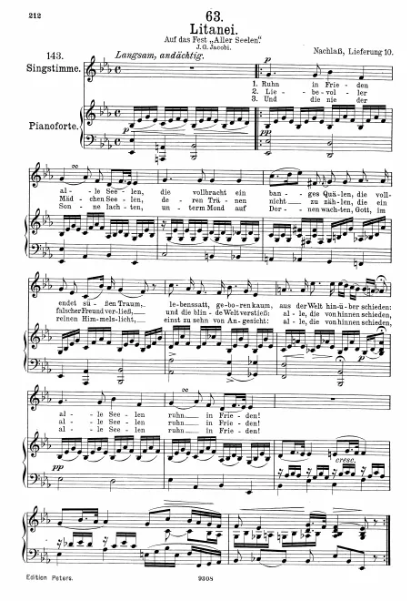 Complete Score (Original / High voice, )