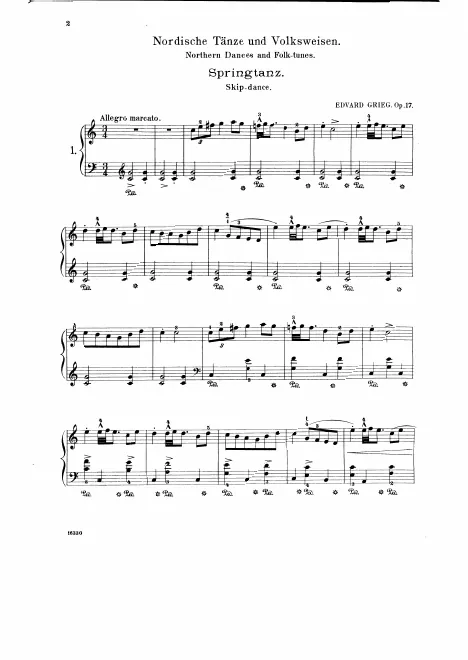 First page of 25 Norwegian Folk Songs and Dances