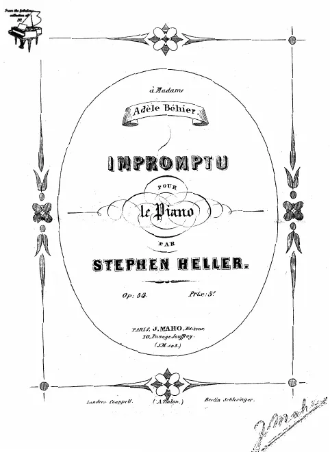 First page of Impromptu, Op.84