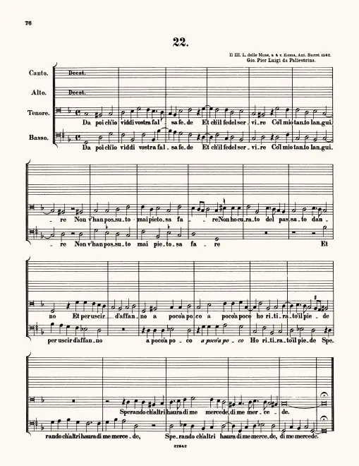 First page of Da poi ch'io viddi