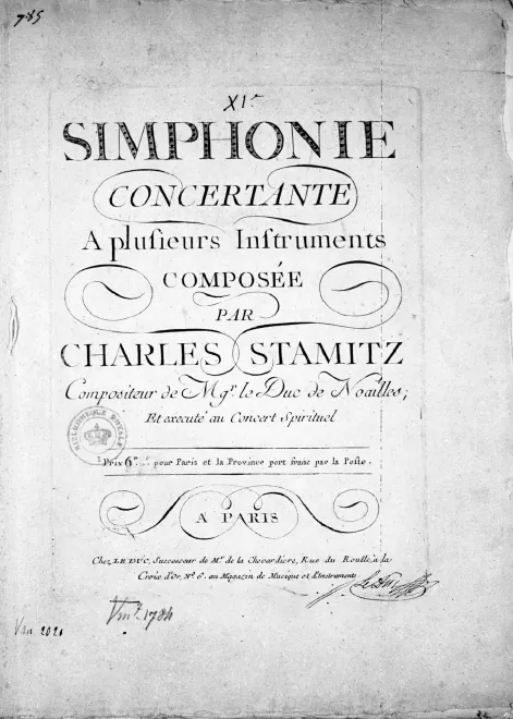 First page of Sinfonia concertante No.11