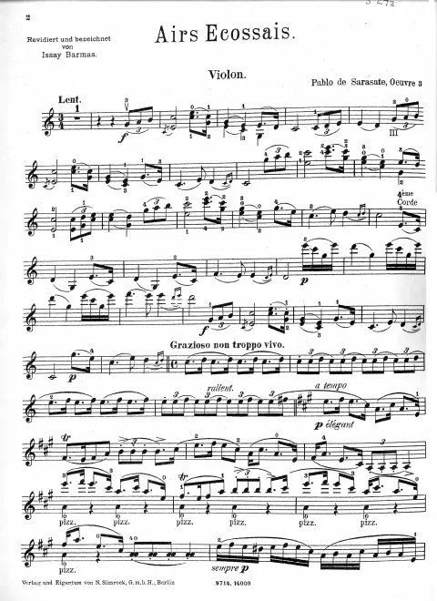 First page of Airs ecossais