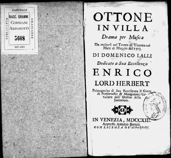First page of Ottone in villa