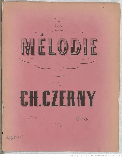 First page of La Mélodie