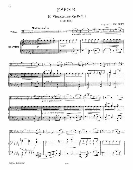 First page of Voix intimes