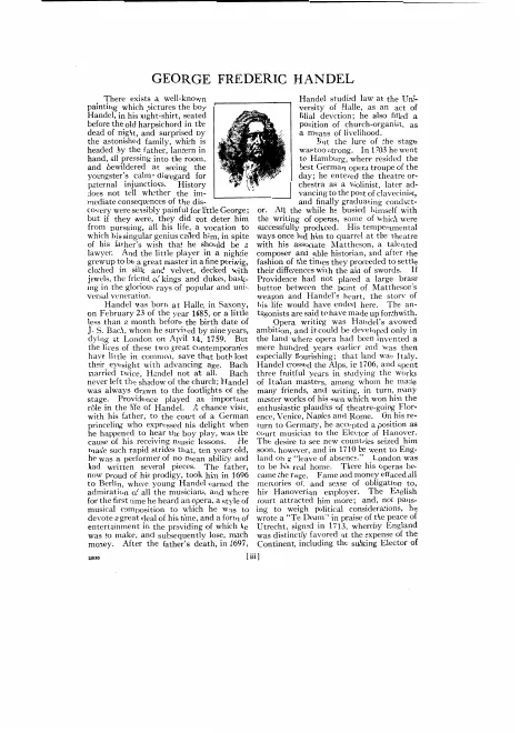 First page of Master Series for the Young