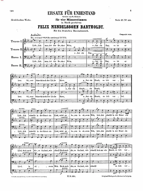 First page of Ersatz für Unbestand