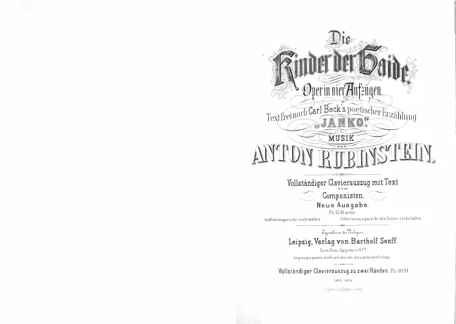 First page of Die Kinder der Heide
