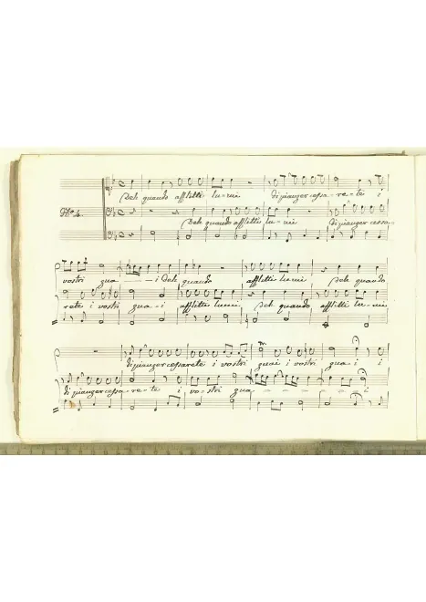 First page of Deh quando afflitti lumi