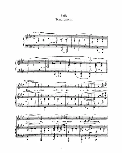 First page of Tendrement